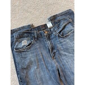 Cinch Mens Jeans Size 36x36 Med Blue Made In Mexico Zip/Button Fly 5 Pocket